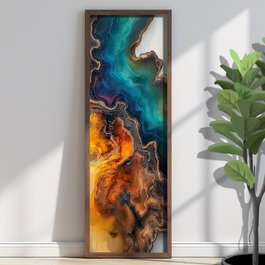 Wallity Pintura Decorativa Multicolor EMR074 con Marco